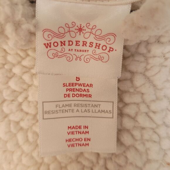 White Sherpa Hoodie Size 5 - Picture 6 of 6
